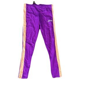 VTG Brooks Run Leggings Purple Orange Stretch